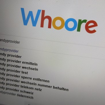 Die Googlenutte beim Anschaffen