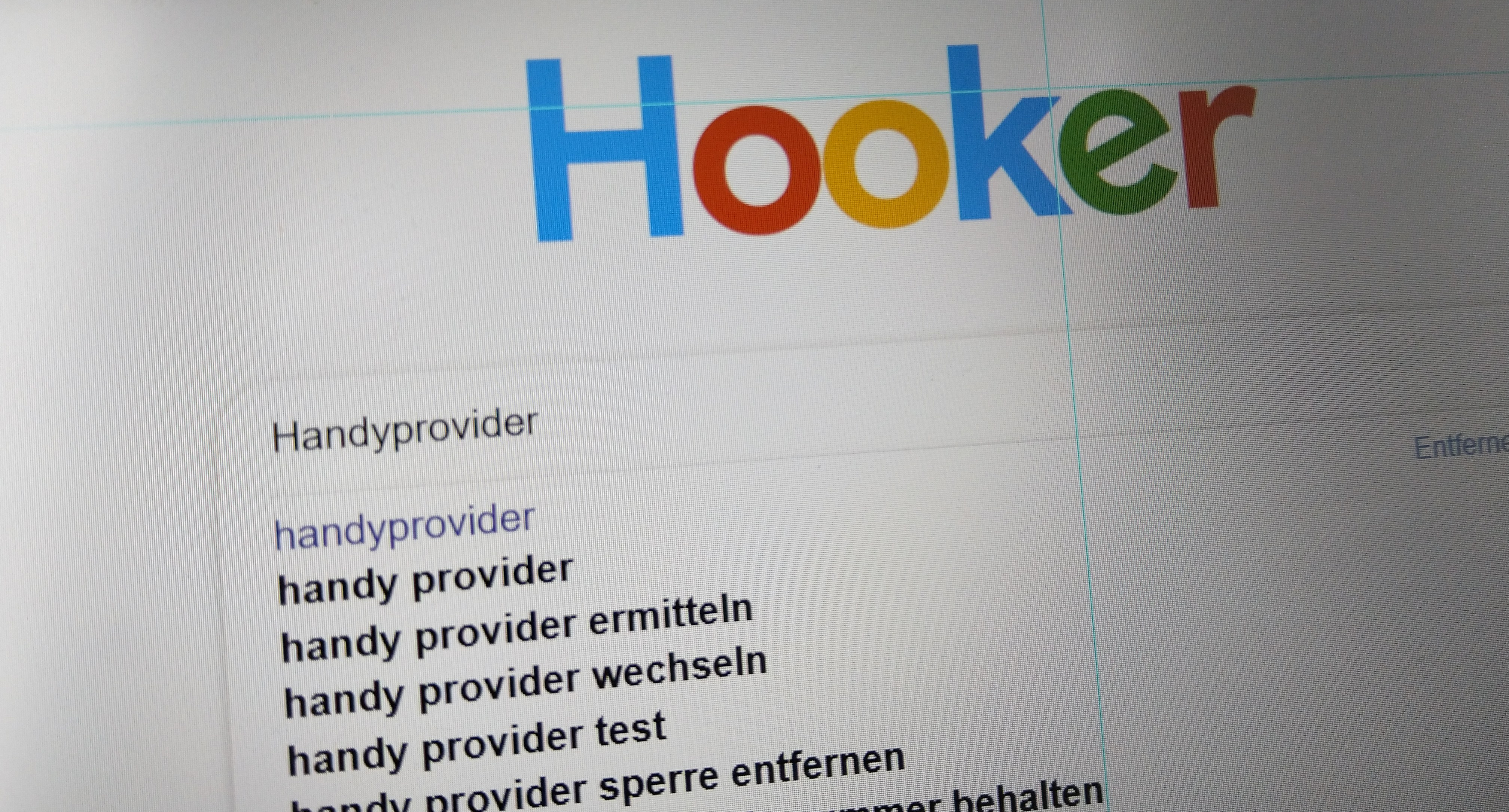 Googlenutte beim Anschaffen